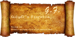 Gulyás Fiorella névjegykártya